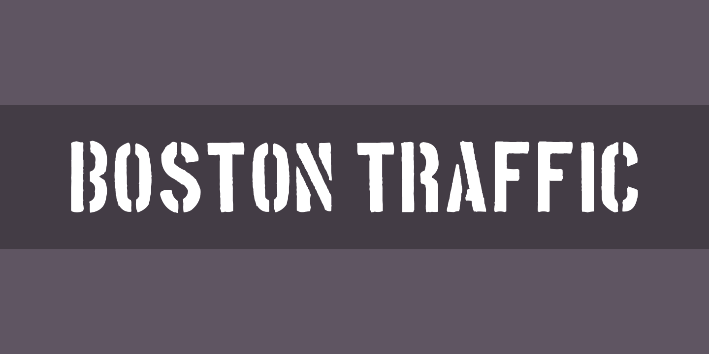 Przykładowa czcionka Boston Traffic #1
